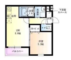 吉田駅 徒歩7分 2階の物件間取画像